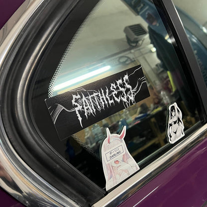 Faithless sticker "white"